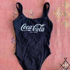 Vintage Coca Cola 80s cut swimsuit